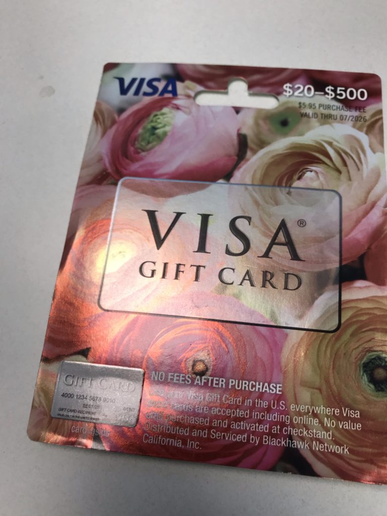 Even variable Visa gift cards at Safeway are now being tampered with ...