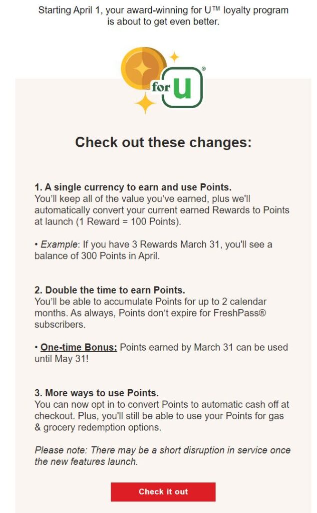 Safeway changing their rewards program on April 1, 2024 | Miles per Day